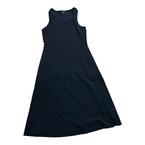 NWT Athleta Midi Dress. Ribbed top with Lightweight Traveler Fabric. M and Small - Picture 3 of 5